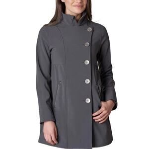 prAna Martina Long Jacket XL Coal Color Fleece Lined Good Condition